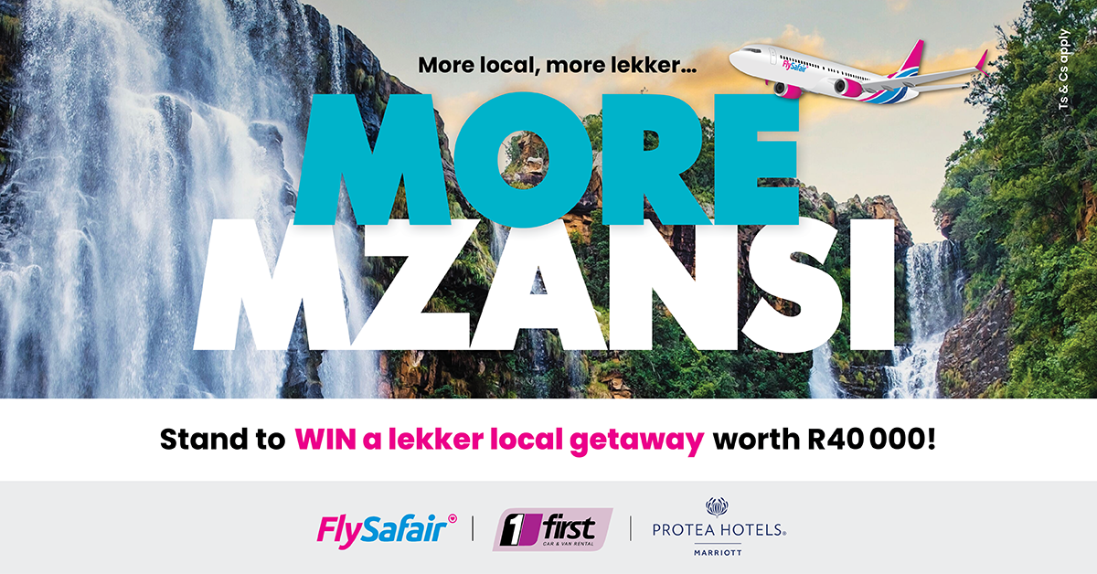 Stand to WIN a lekker local getaway worth R40 000! T's&C's apply