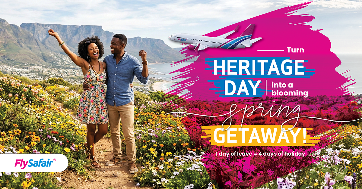 Turn Heritage Day into a blooming spring getaway!